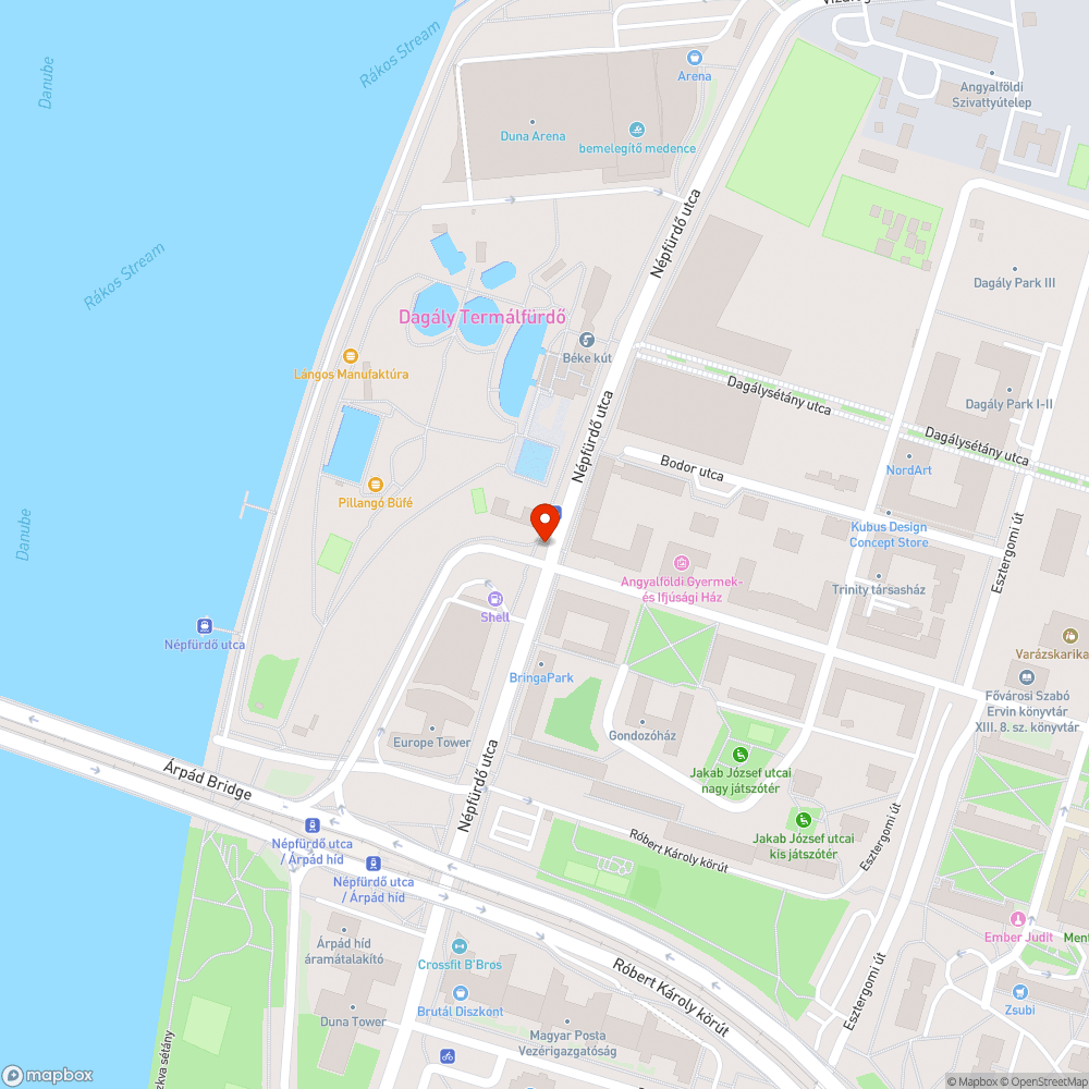 Csapdák a Dagály melletti kerékpárúton bejelentés helye