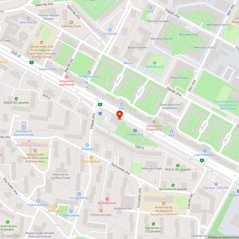 Szemét az pöttyös utcai metrómegálló mögött bejelentés helye