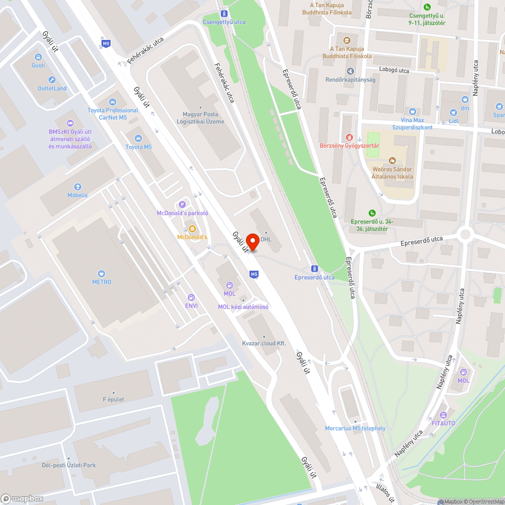 Beszakadt aknafedél bejelentés helye