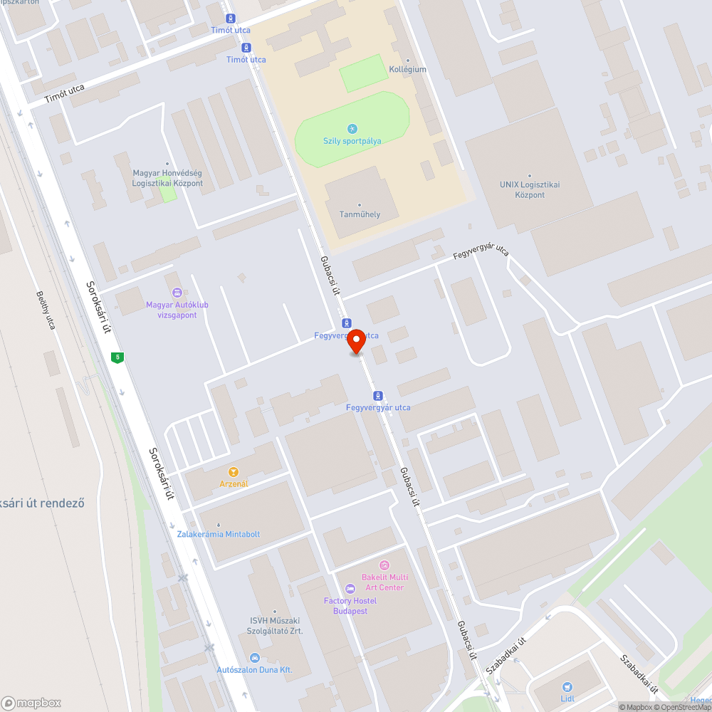 megrongált pad bejelentés helye