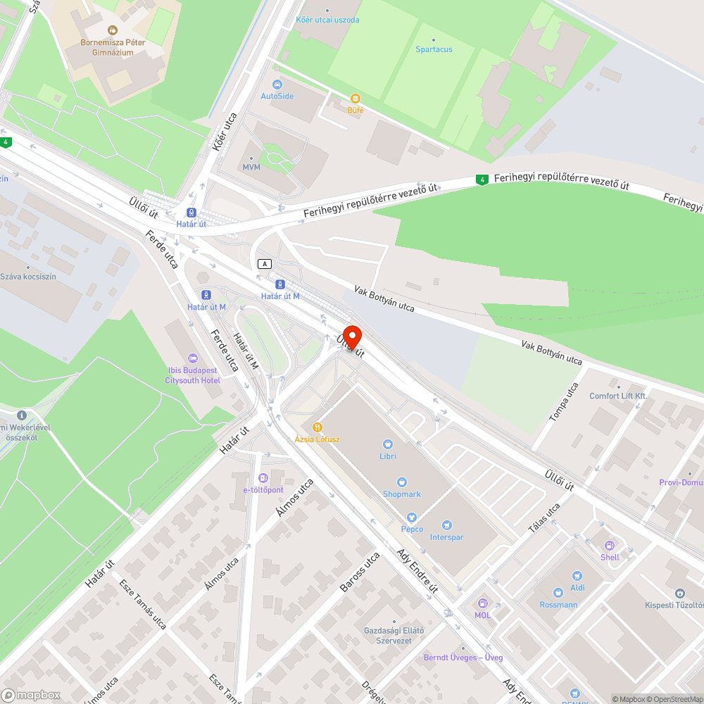 Önkényesen eltávolított pollerek bejelentés helye