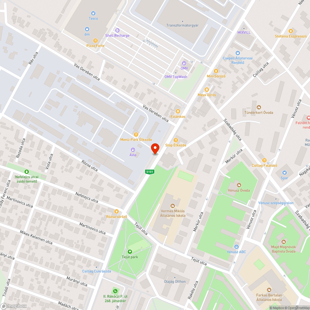 Hibás gyalog- és kerékpárút tábla bejelentés helye