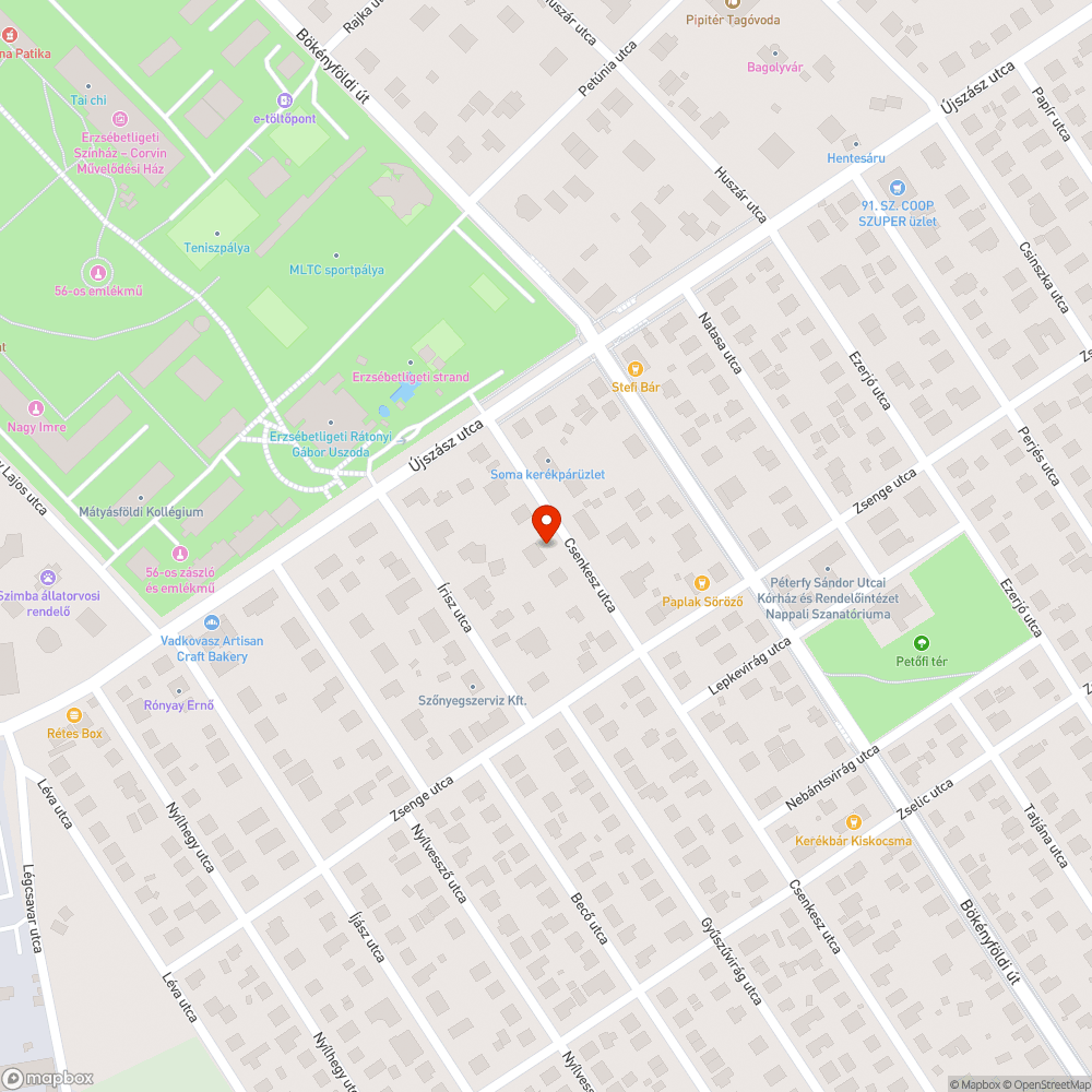 Veszélyes útszakasz bejelentés helye