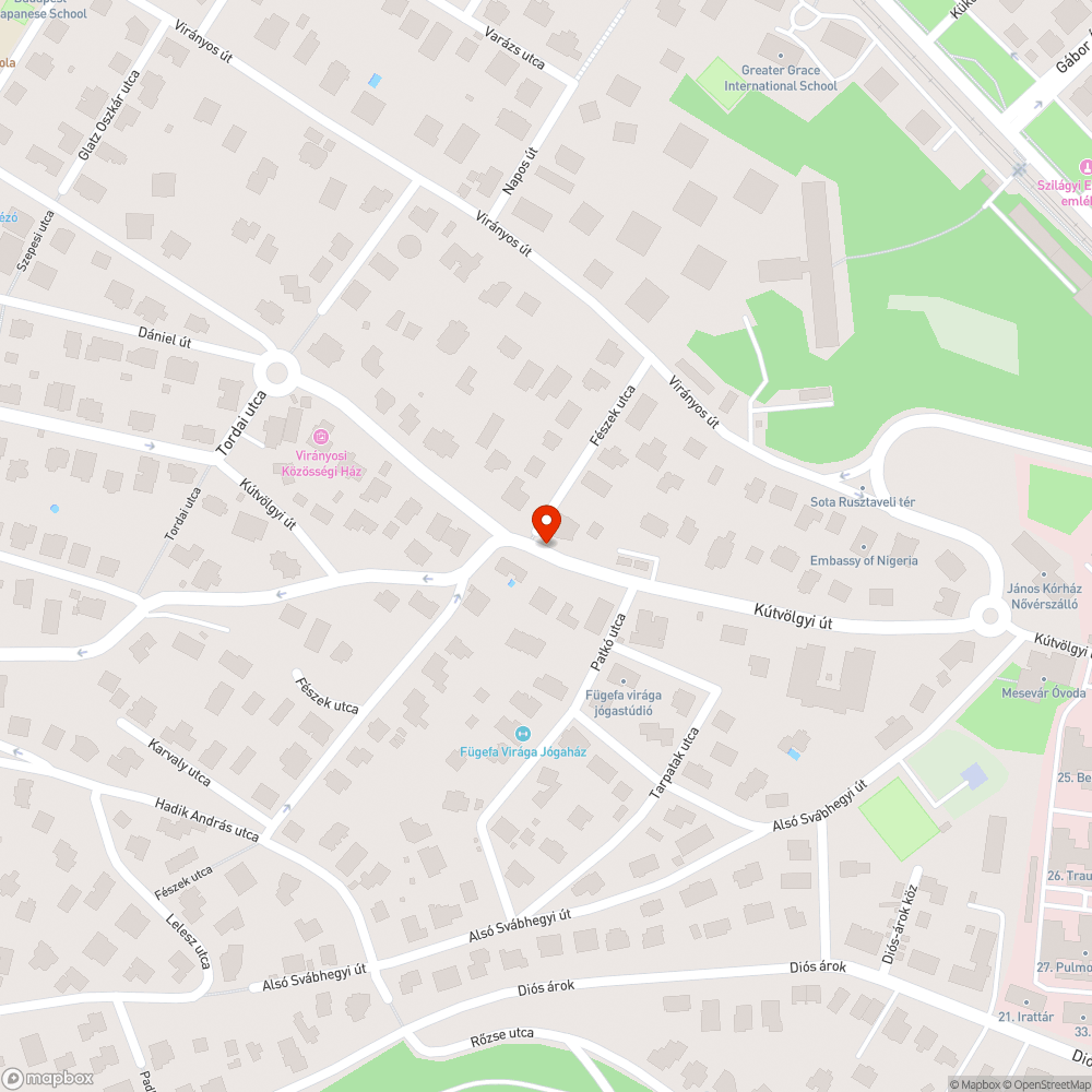 Nincs gyalogos járda bejelentés helye