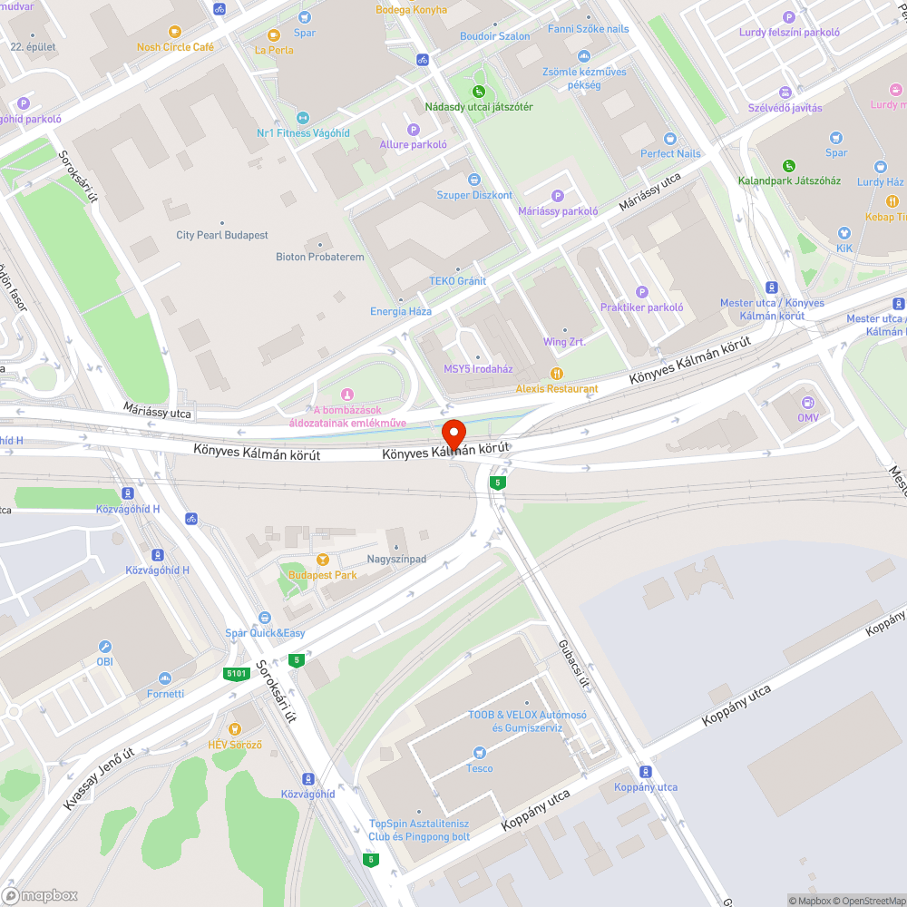 Lassan járhatatlan lehajtó a Rákóczi hídról bejelentés helye