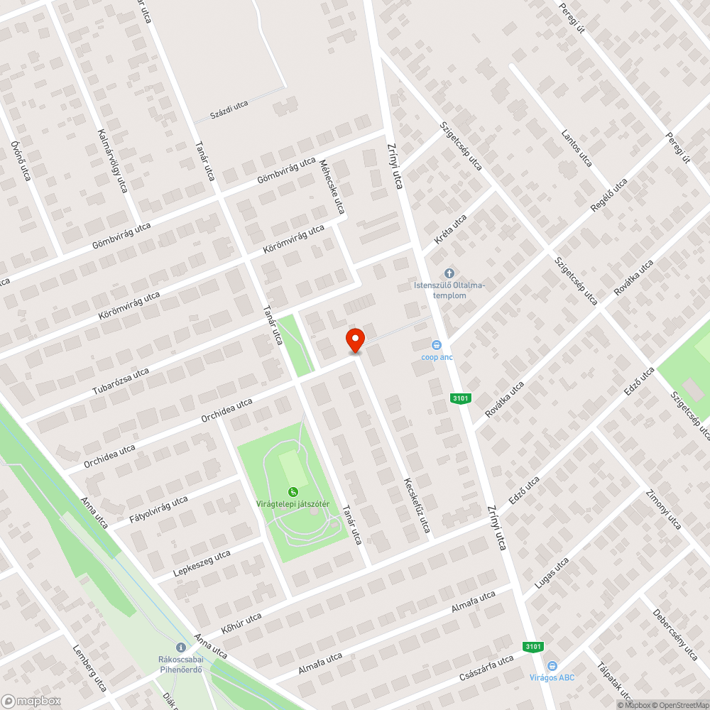 Befejezetlen járda bejelentés helye