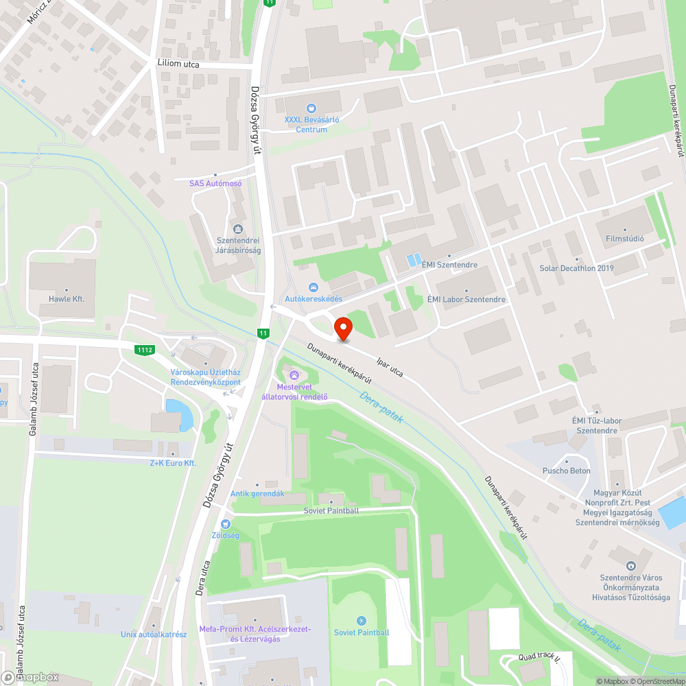 Építési törmelék és szemét Szentendre kapujában bejelentés helye