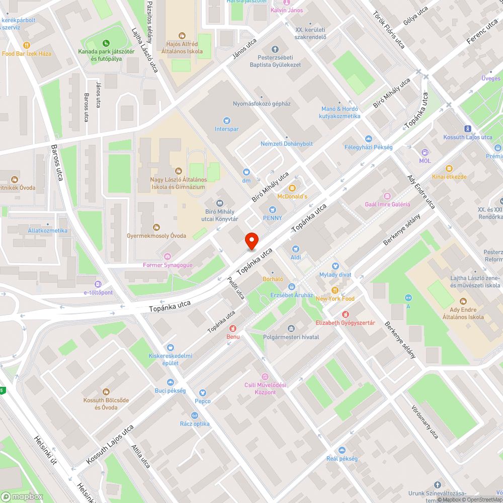 Beszakadt útburkolat, kátyú. bejelentés helye