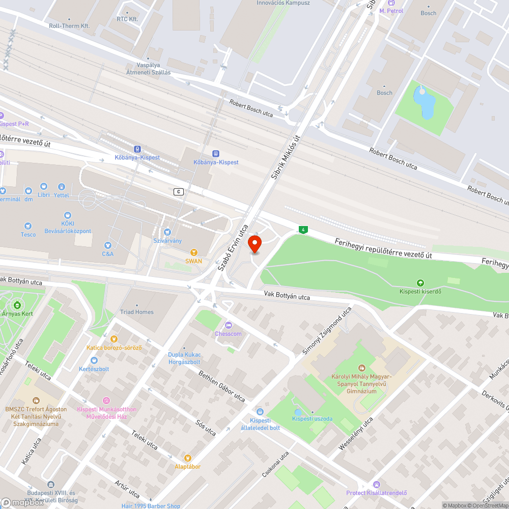 Látszólag gazdátlan, elhanyagolt közterület - Sibrik Miklós úti felüljáró mellett bejelentés helye