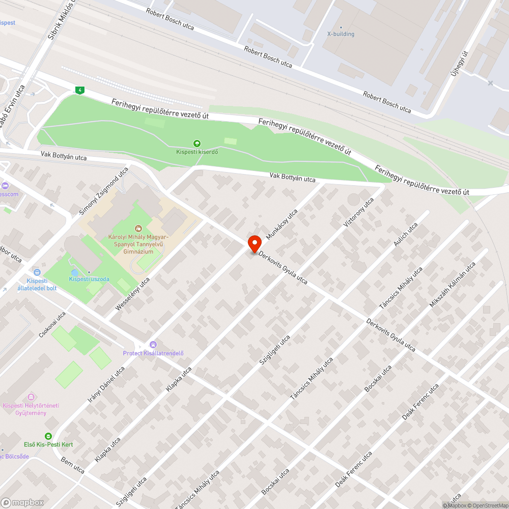 Sebességkorlátozó jelzőtáblát elhajlította egy gépjármű - Munkácsy utca bejelentés helye