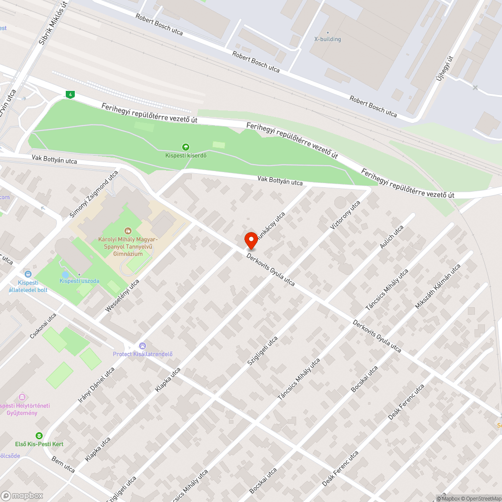 oszlop elfordított jelzőtáblákkal - Munkácsy utca bejelentés helye