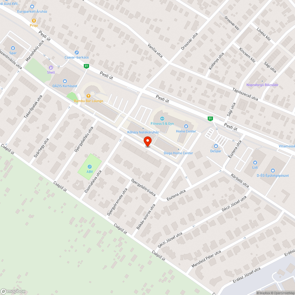 Beszakadt aknafedél bejelentés helye