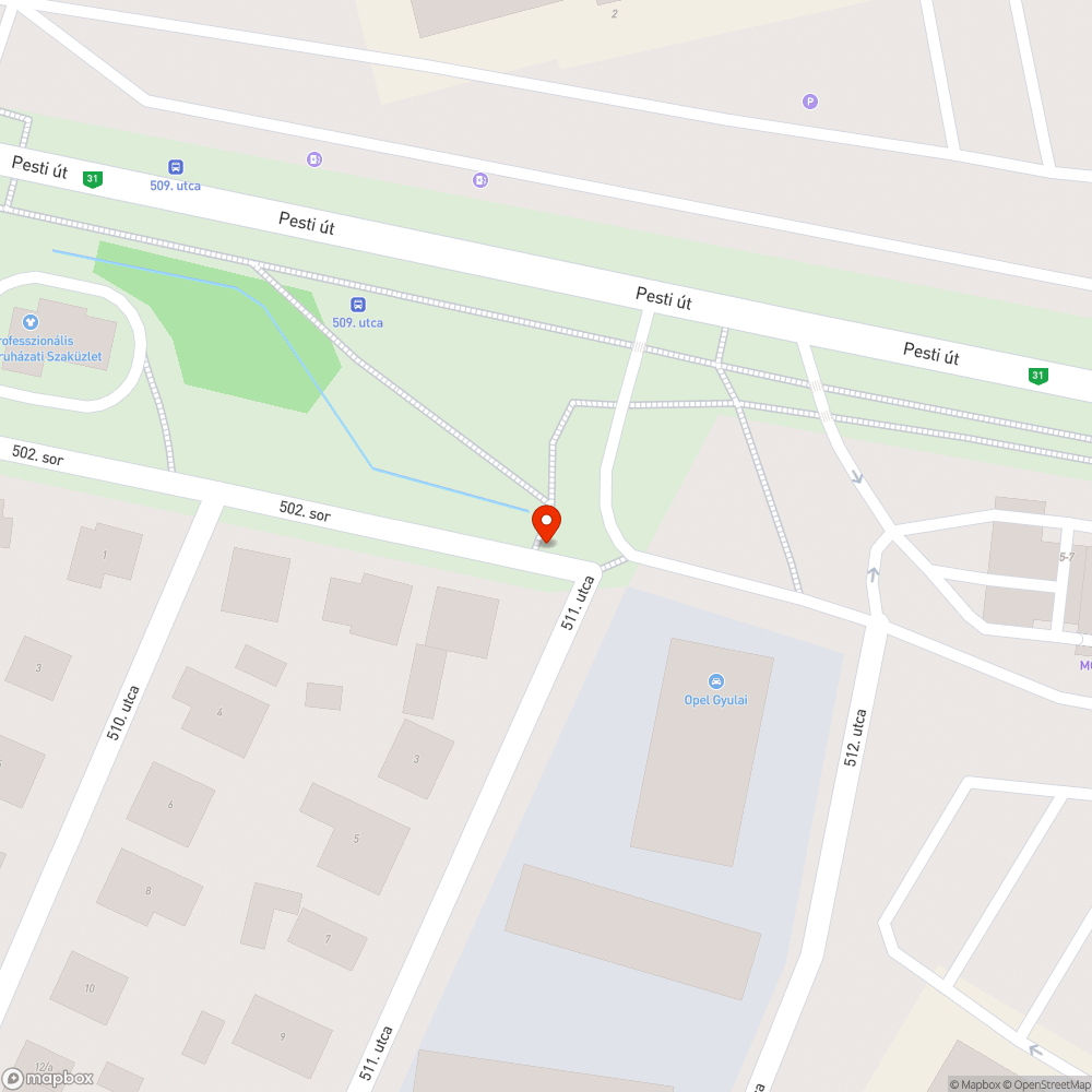 Kidőlt oszlop bejelentés helye