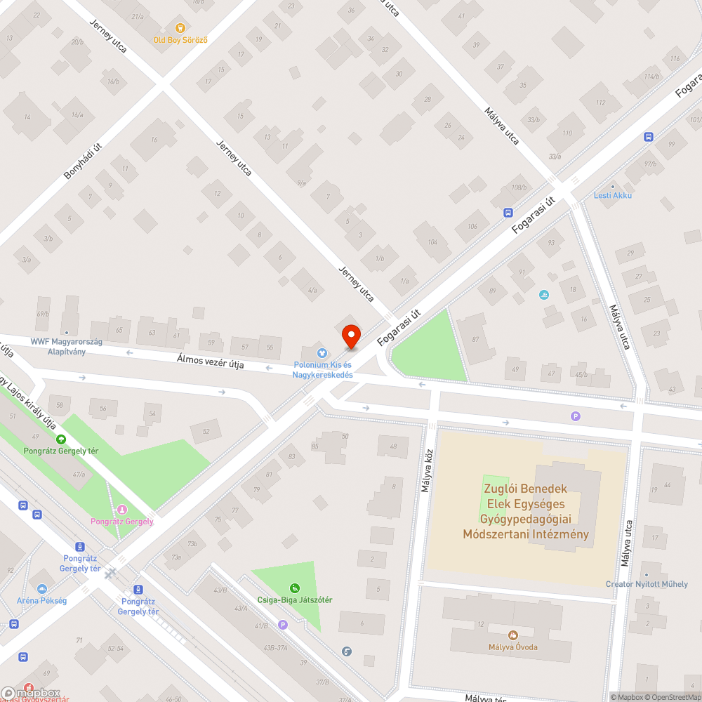 Korábban nem megfelelően javított kátyú kiújult, veszélyes! bejelentés helye