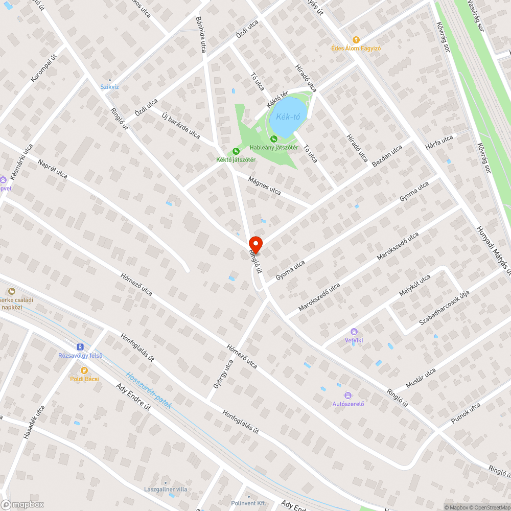 Kráter bejelentés helye