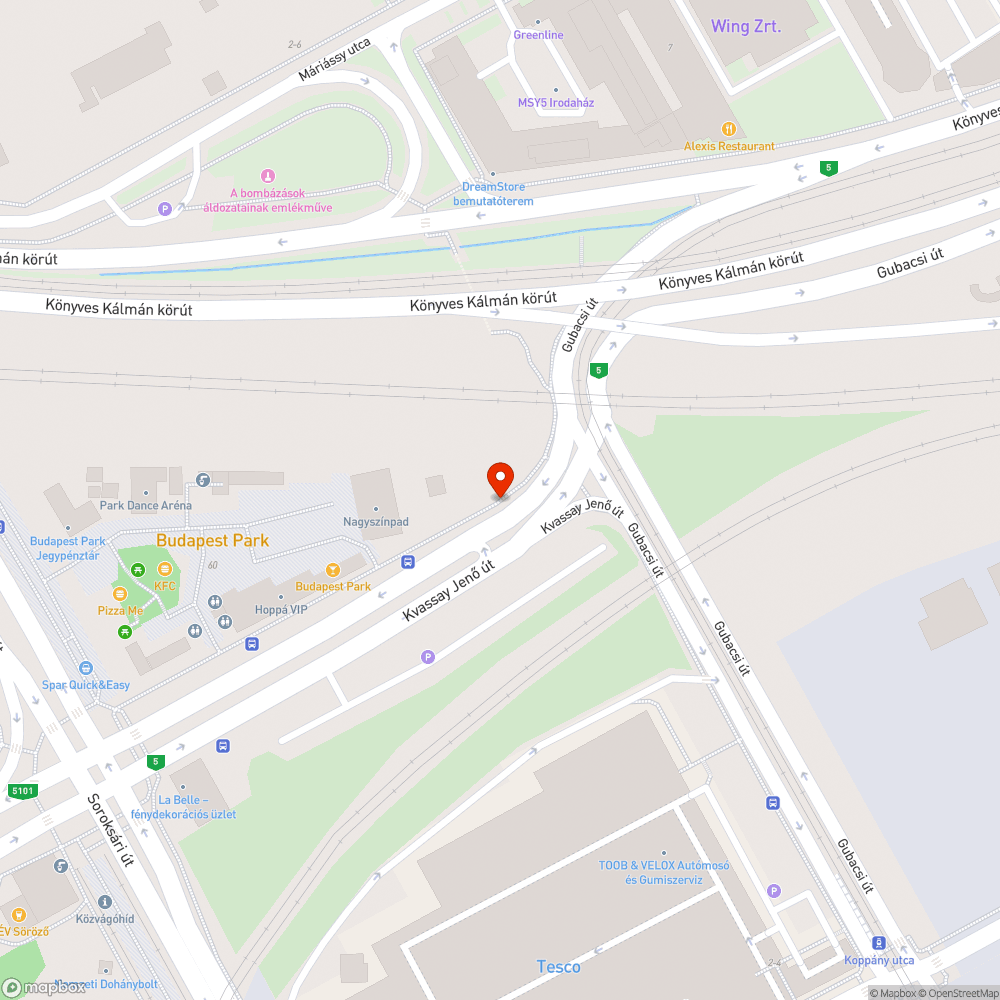 Útburkolati jelek felfestésének kérése bejelentés helye