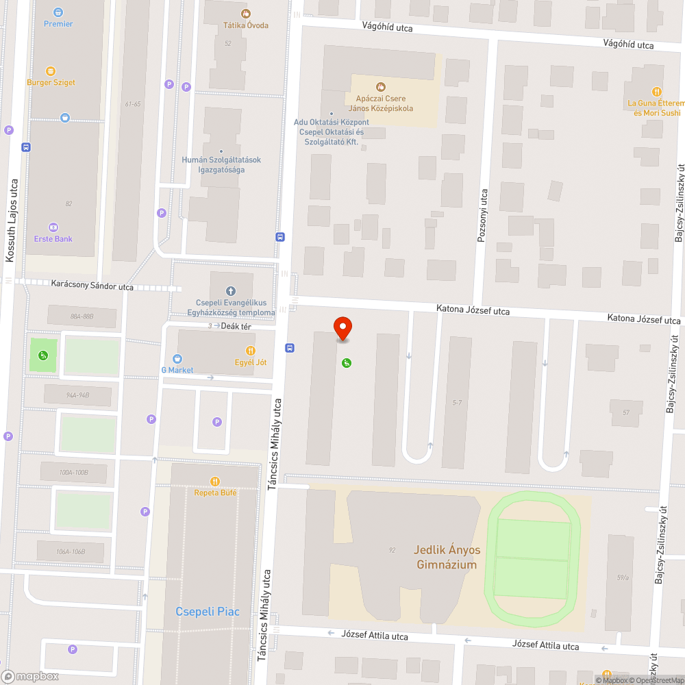 Letépett telefonkagyló bejelentés helye