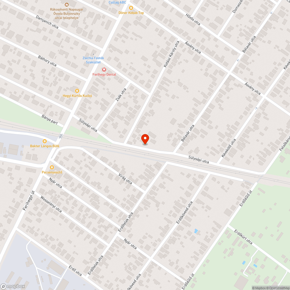 Kátyú bejelentés helye