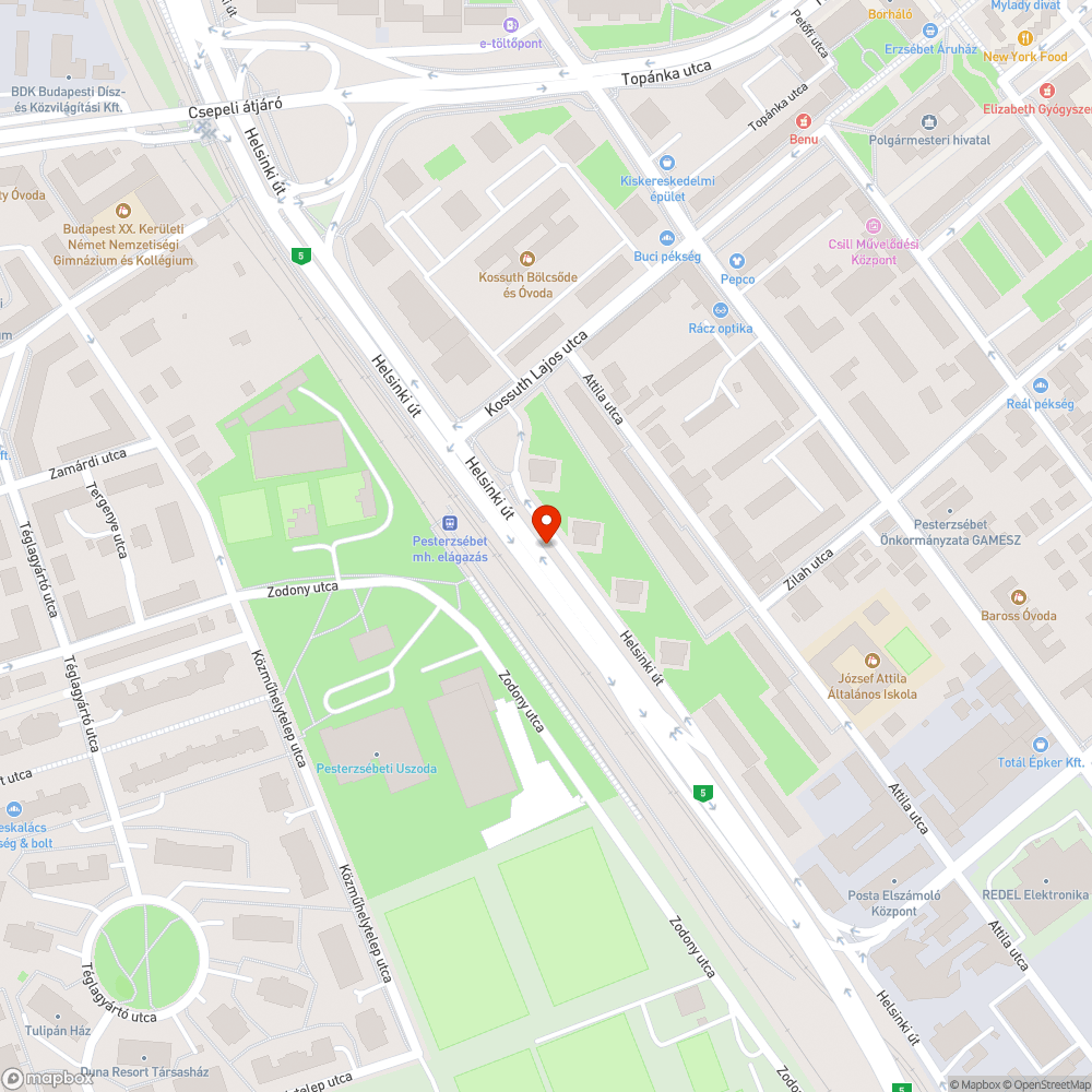 Gaz és szemét bejelentés helye