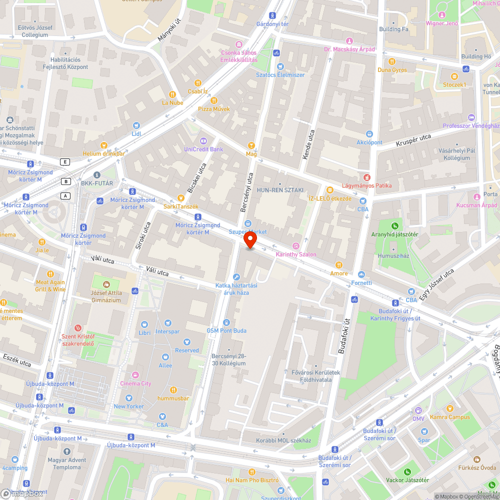 Hiányzó kerékpársáv tábla bejelentés helye