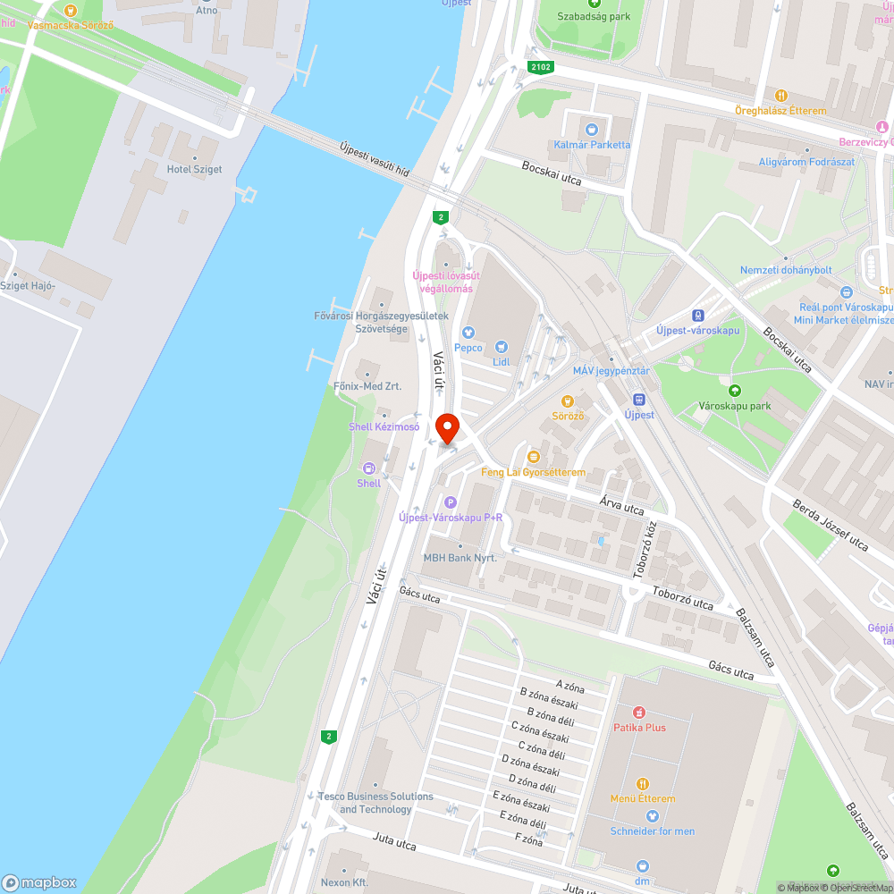 Kátyú a Váci úton, a buszpályaudvar kihajtójánál bejelentés helye