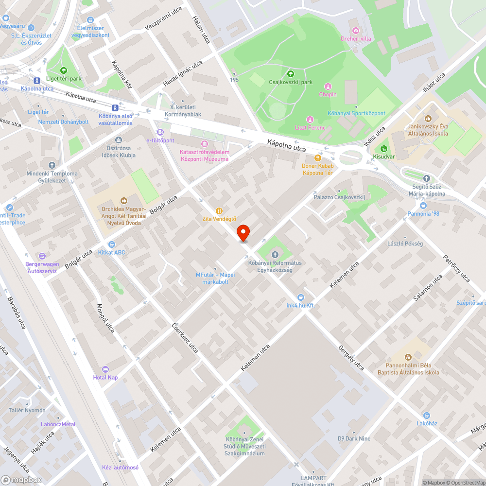 Árva szemetestartó bejelentés helye