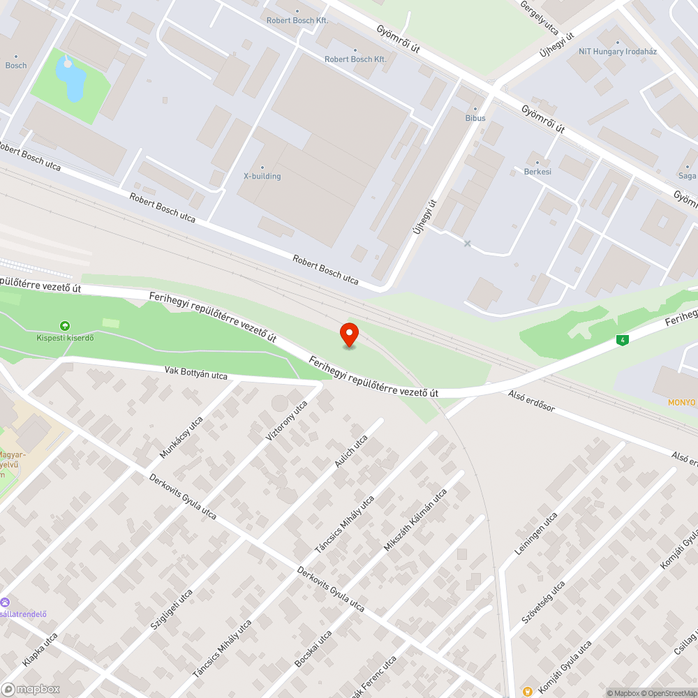 Szeméthegy a felüljáró alatt bejelentés helye