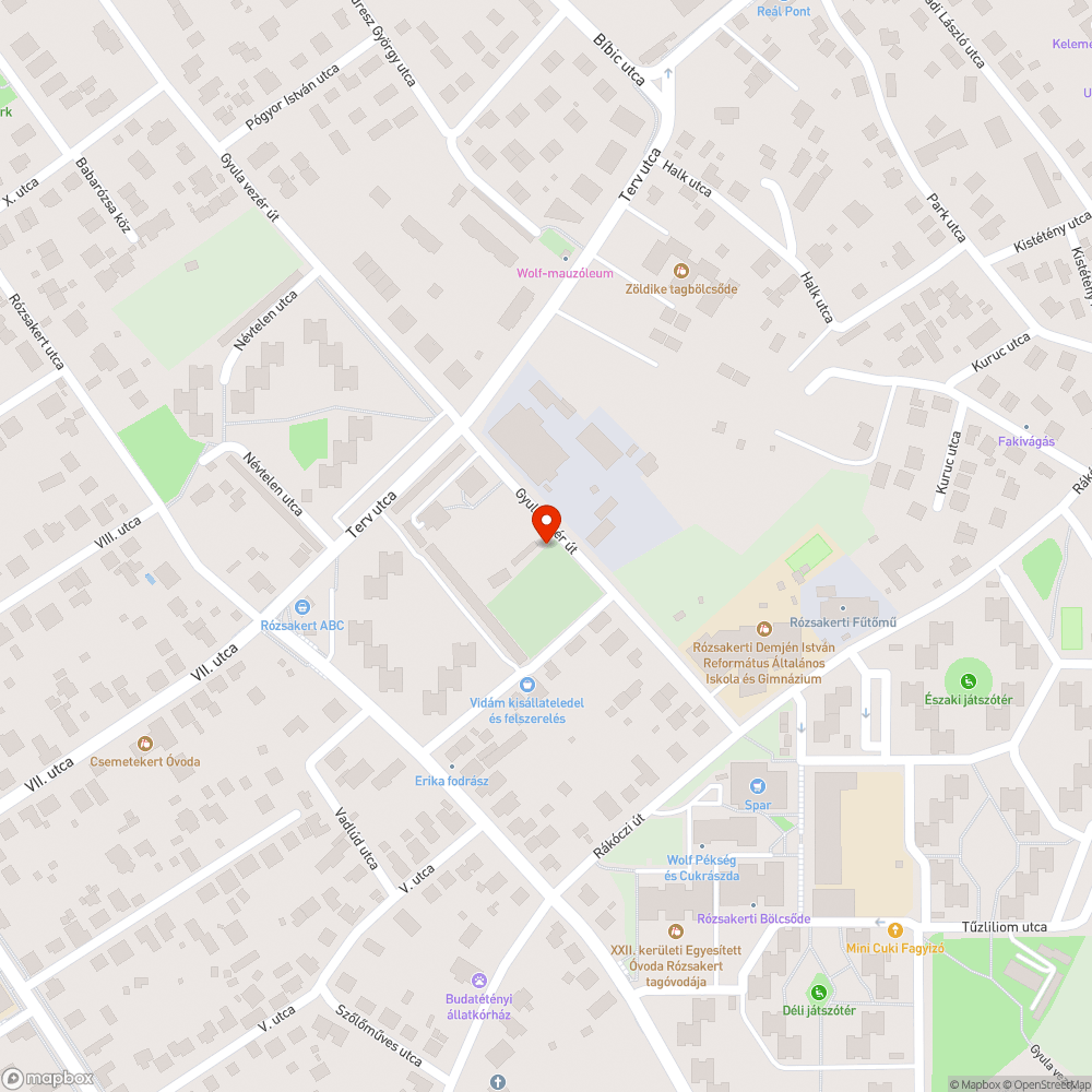 Elhagyott szemét bejelentés helye