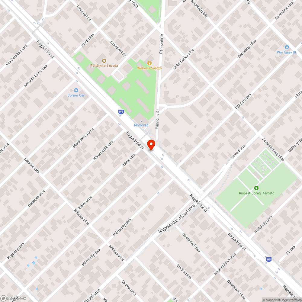 leszakadt magasságkorlátozó bejelentés helye