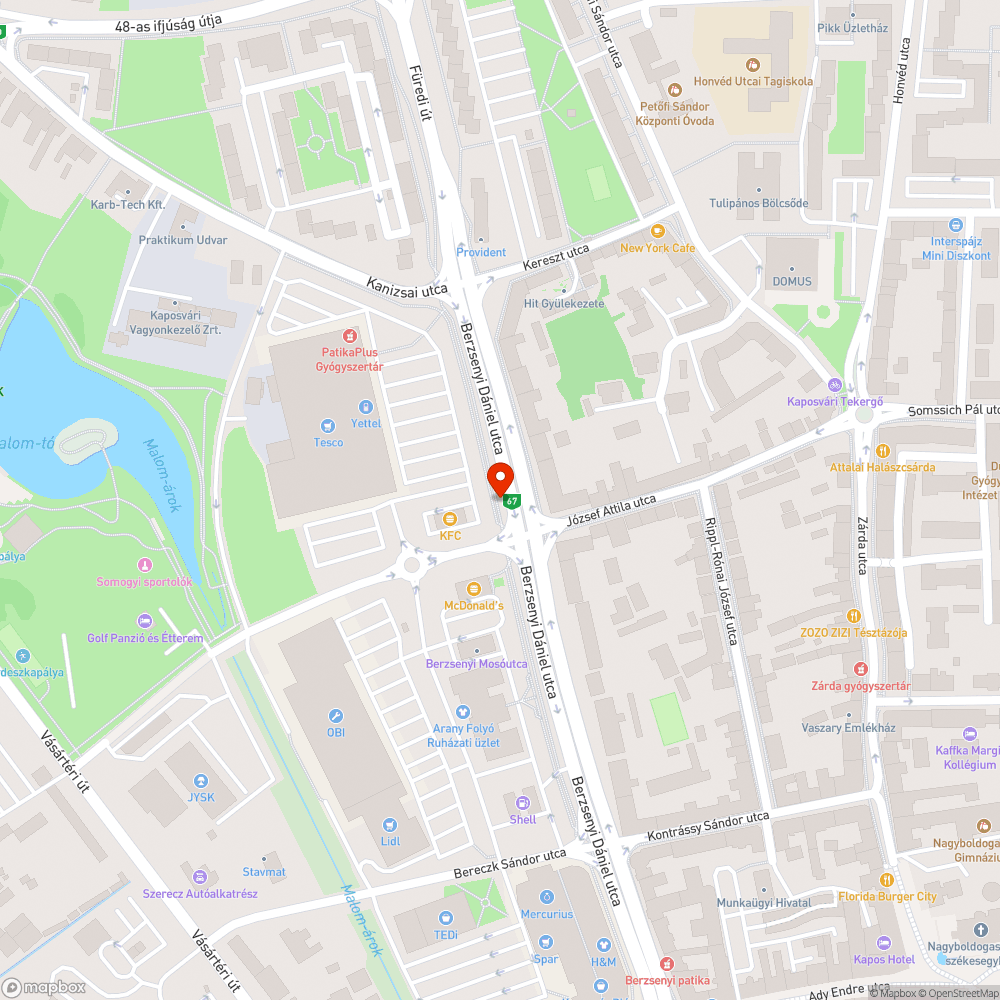 Funkciótlan táblatartó bejelentés helye