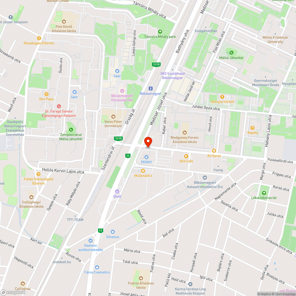 Balesetes otthagyott autó bejelentés helye