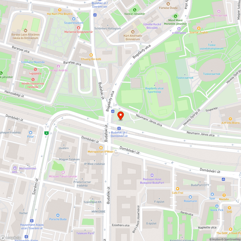 Beszakadt a föld az akna mellett Budafoki út/Dombivári úti bejelentés helye