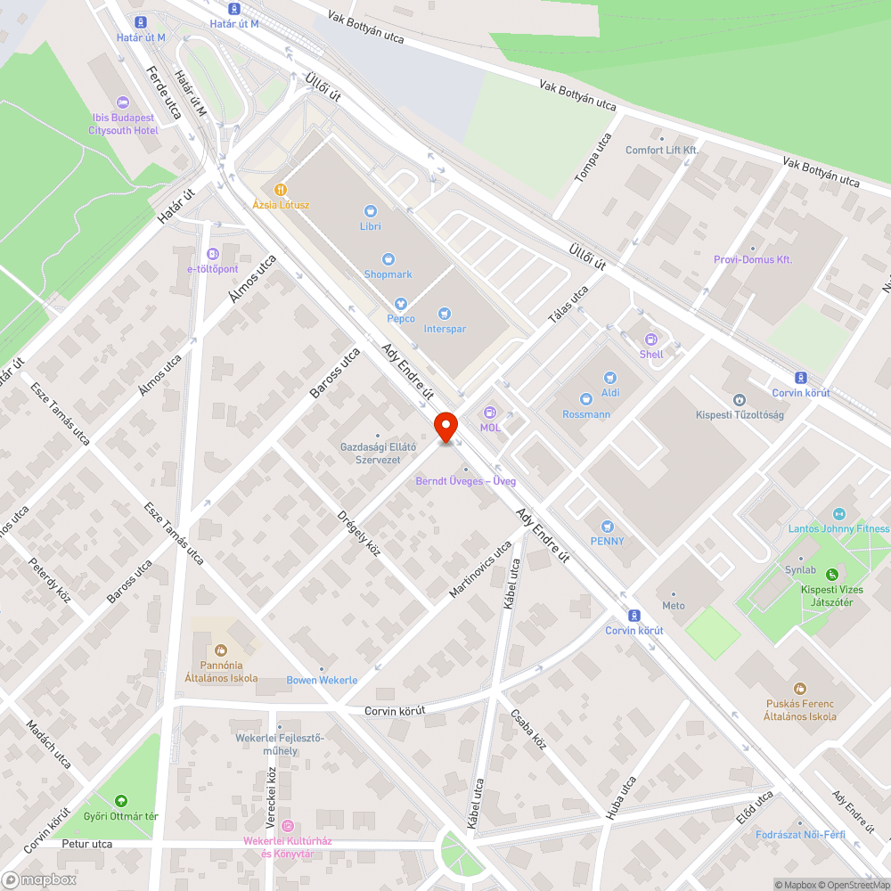 Megdőlt az oszlop bejelentés helye