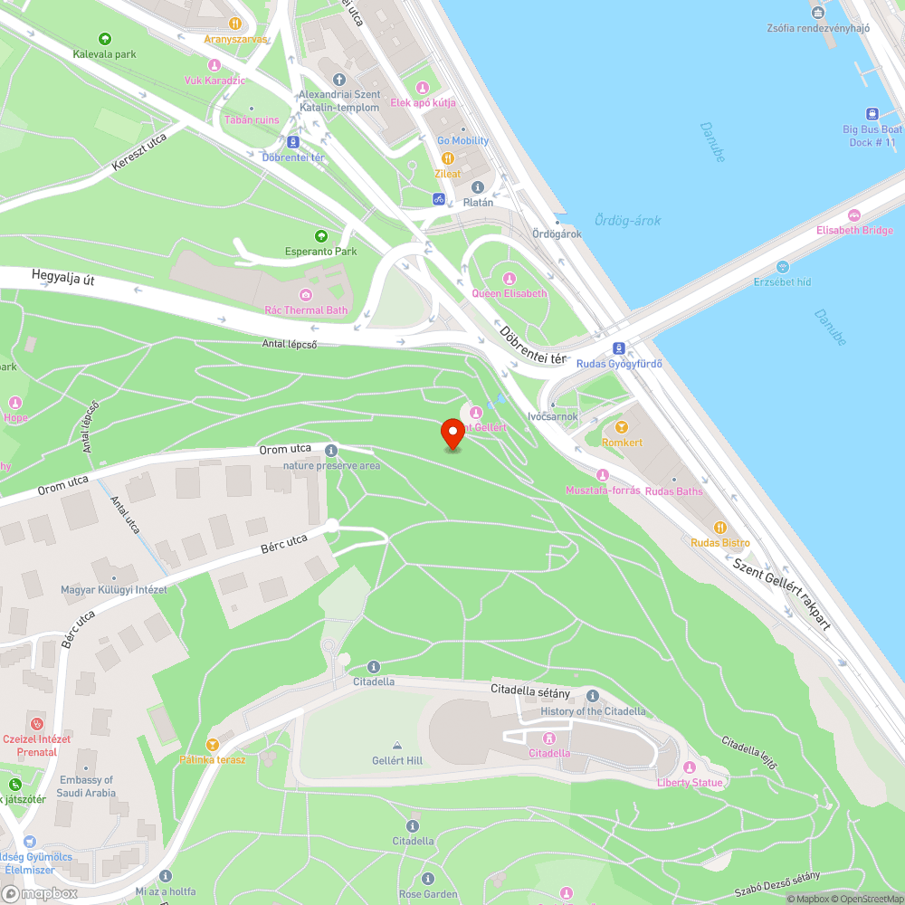 Szemét többfelé a Gellért hegy oldalában bejelentés helye