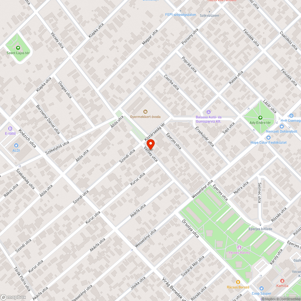 Villanyoszlopcsonk bejelentés helye