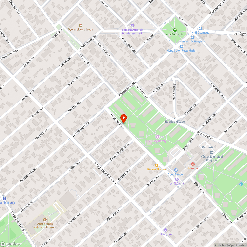 Szemét a lakótelepen bejelentés helye