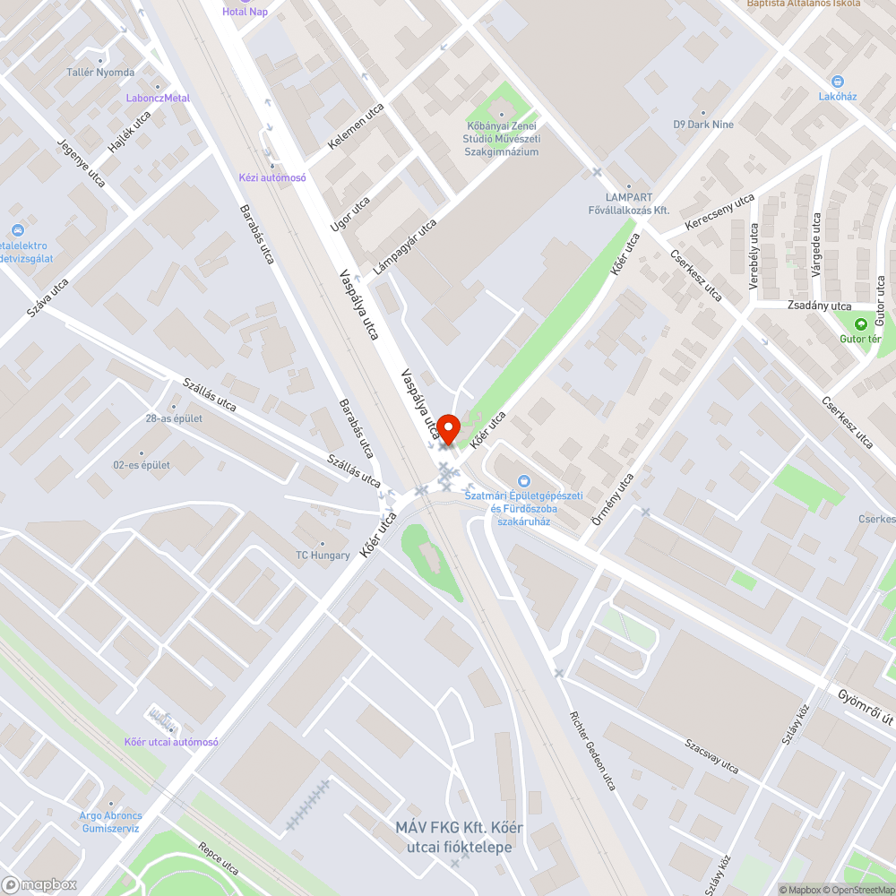 Megrongált utcanévtábla bejelentés helye