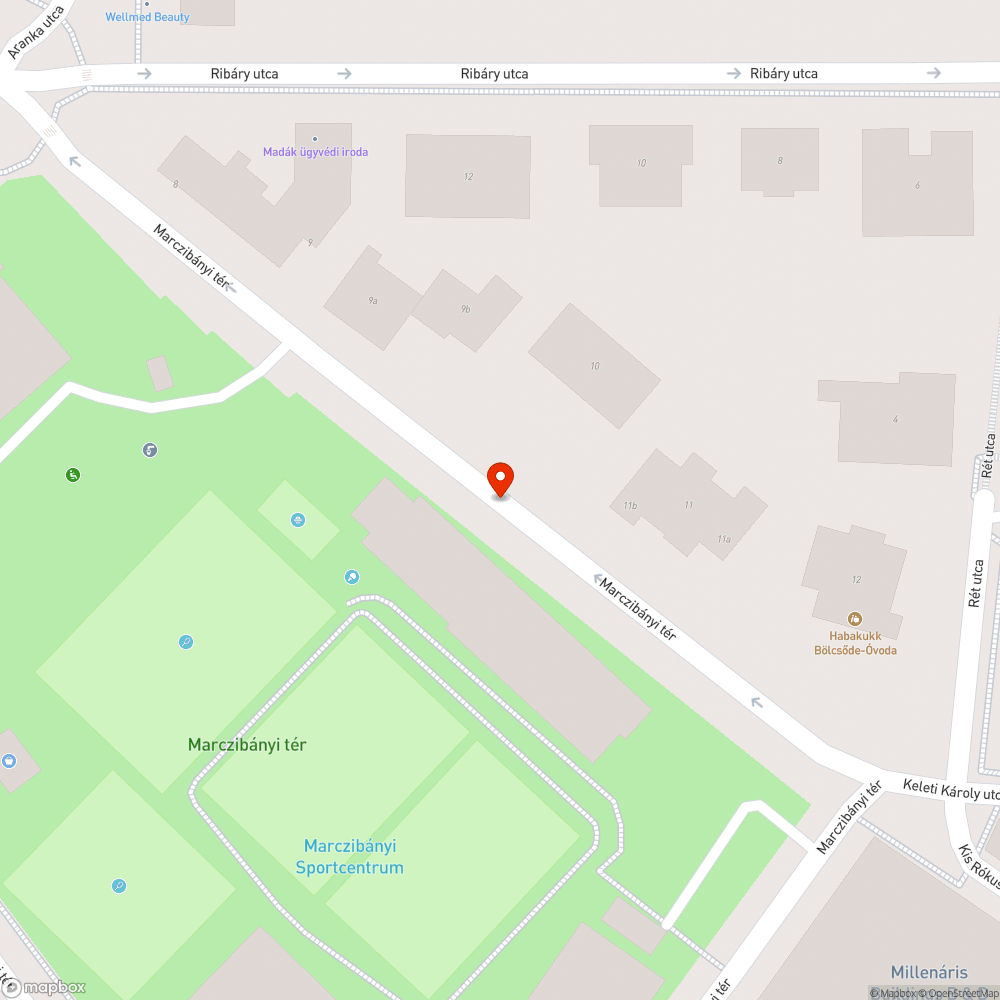 Nagy méretű kátyú a Marczibányi téren bejelentés helye