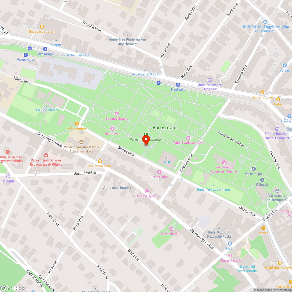 Sérült szegély bejelentés helye