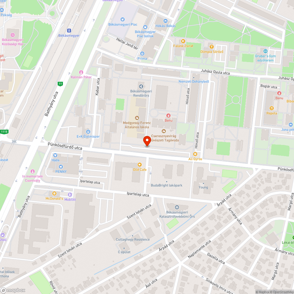 Szemét bejelentés helye