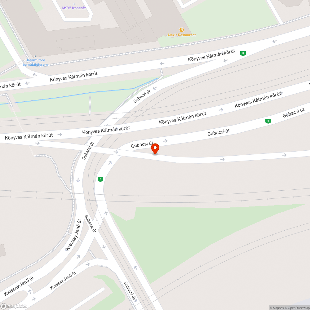 Kátyú bejelentés helye