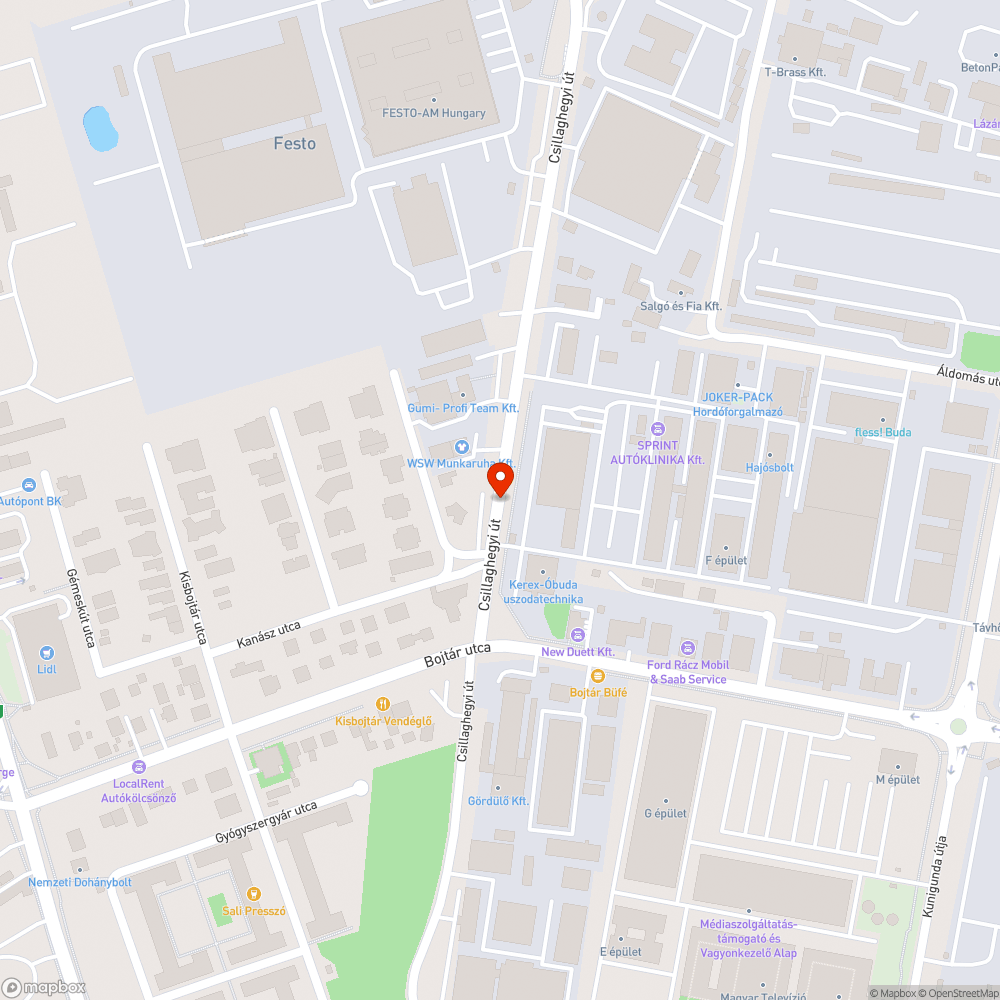 Csillaghegyi úti roncstelep bejelentés helye