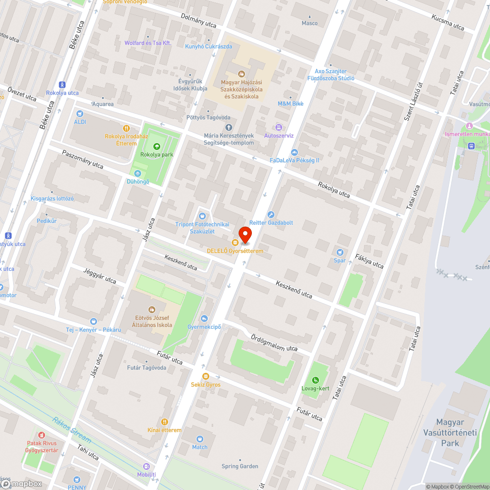 Kiszáradt fa bejelentés helye