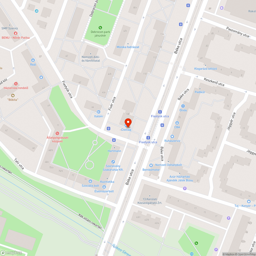 Kiszáradt facsemete bejelentés helye