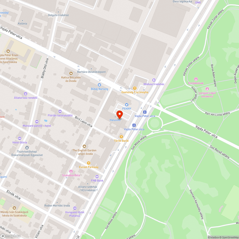 Letört nagy faág bejelentés helye