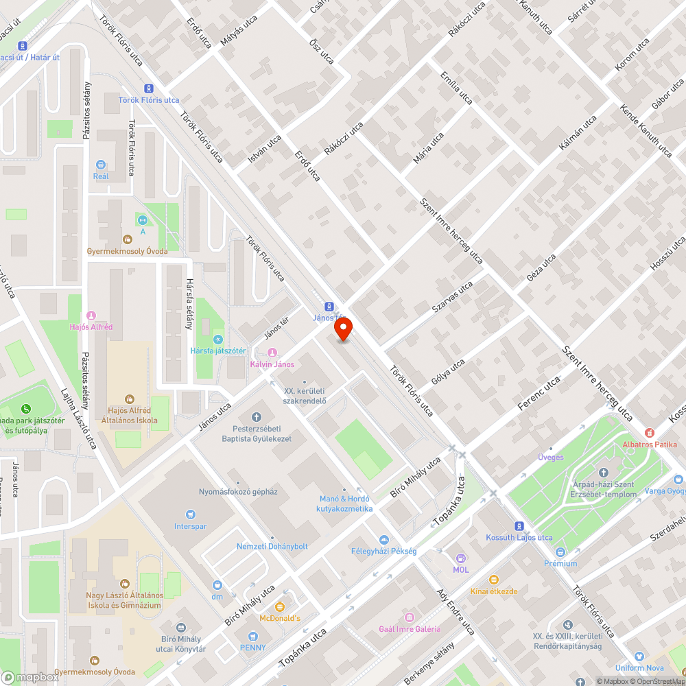 Szemét a boltok között bejelentés helye