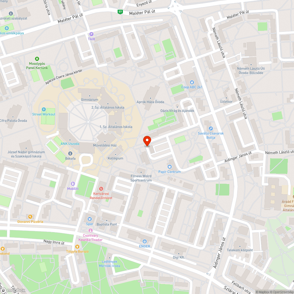 Úttest eltört, megsüllyedt bejelentés helye