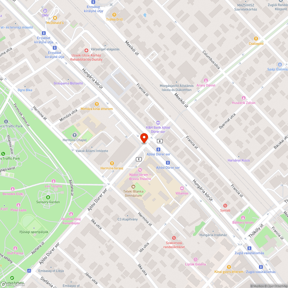 Buszok parkolása bejelentés helye