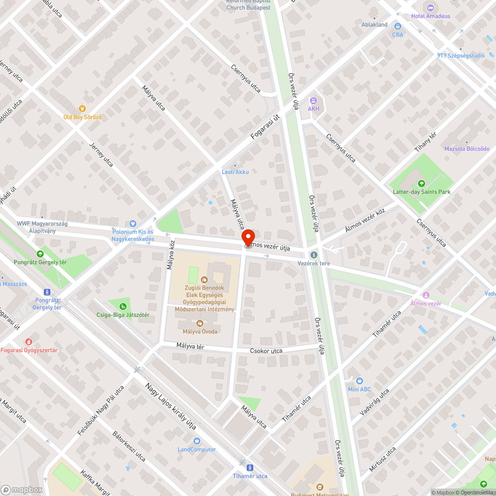 Szemét bejelentés helye