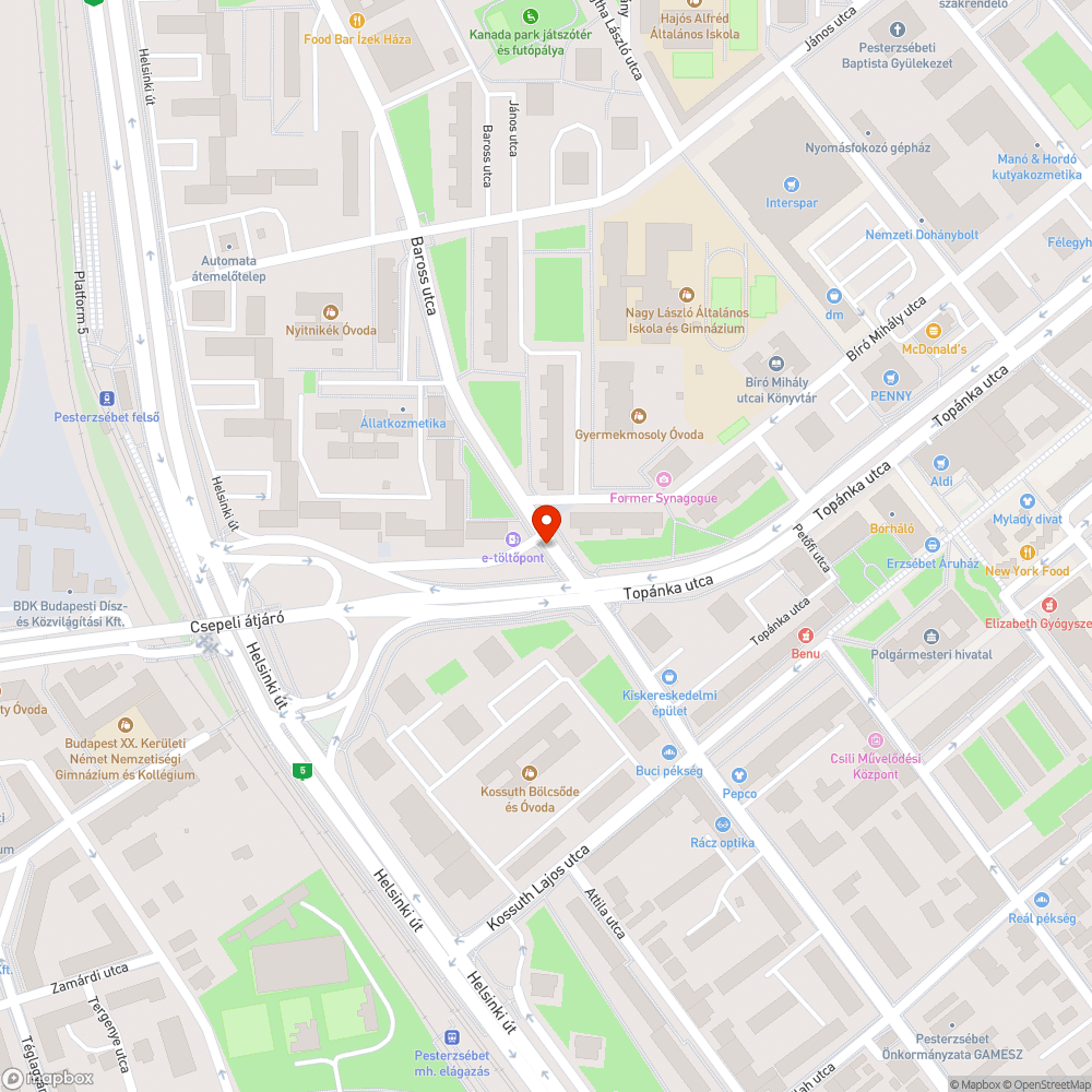 Letört faág bejelentés helye